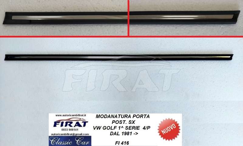 MODANATURA PORTA VW GOLF 4P 81 - 83 POST.SX (416)